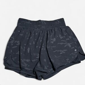 Women's Black Camouflage Shorts